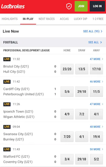 Ladbrokes live betting