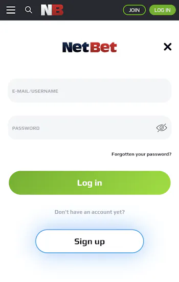 NetBet sign-up 1