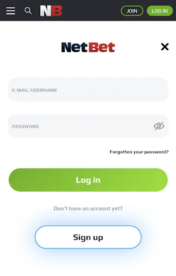 NetBet sign-up 1