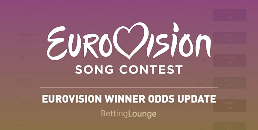 Eurovision winner update odds