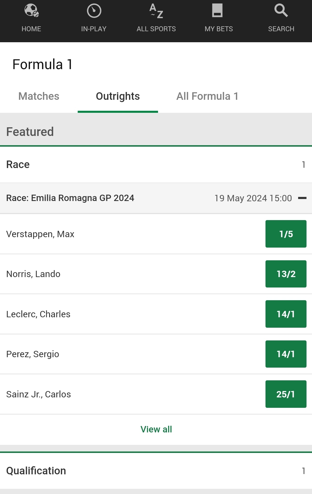 Unibet F1