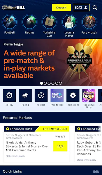 William Hill Deposit/withdrawal 1