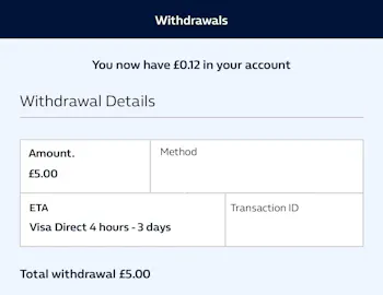 William Hill Withdrawal 3
