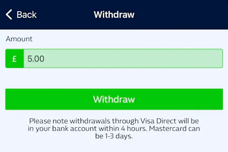William Hill Withdrawal 1