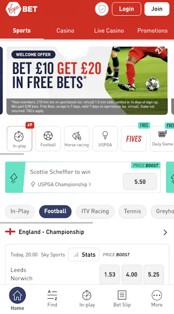 Virgin Bet sportsbook