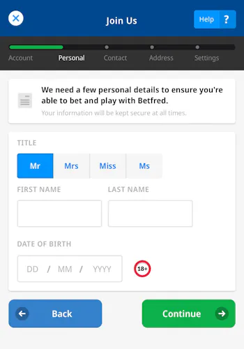 Betfred sign-up 3