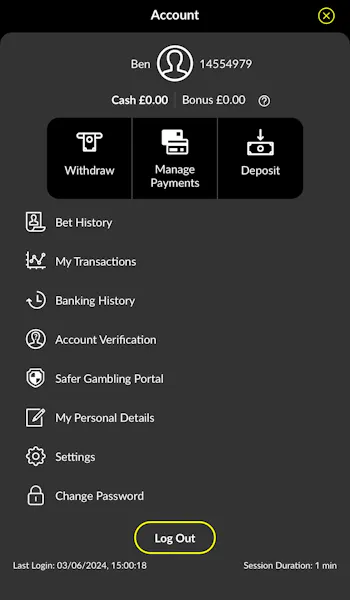 Parimatch withdrawal 1