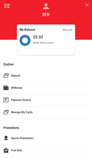 Ladbrokes deposit/withdrawal 1