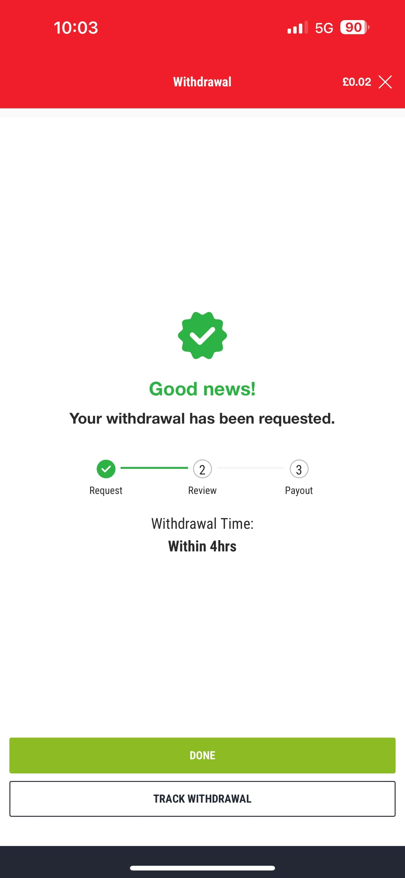 Ladbrokes withdrawal 3