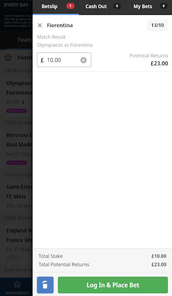 Betfred promo code process 3