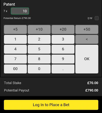 Patent bet Unibet