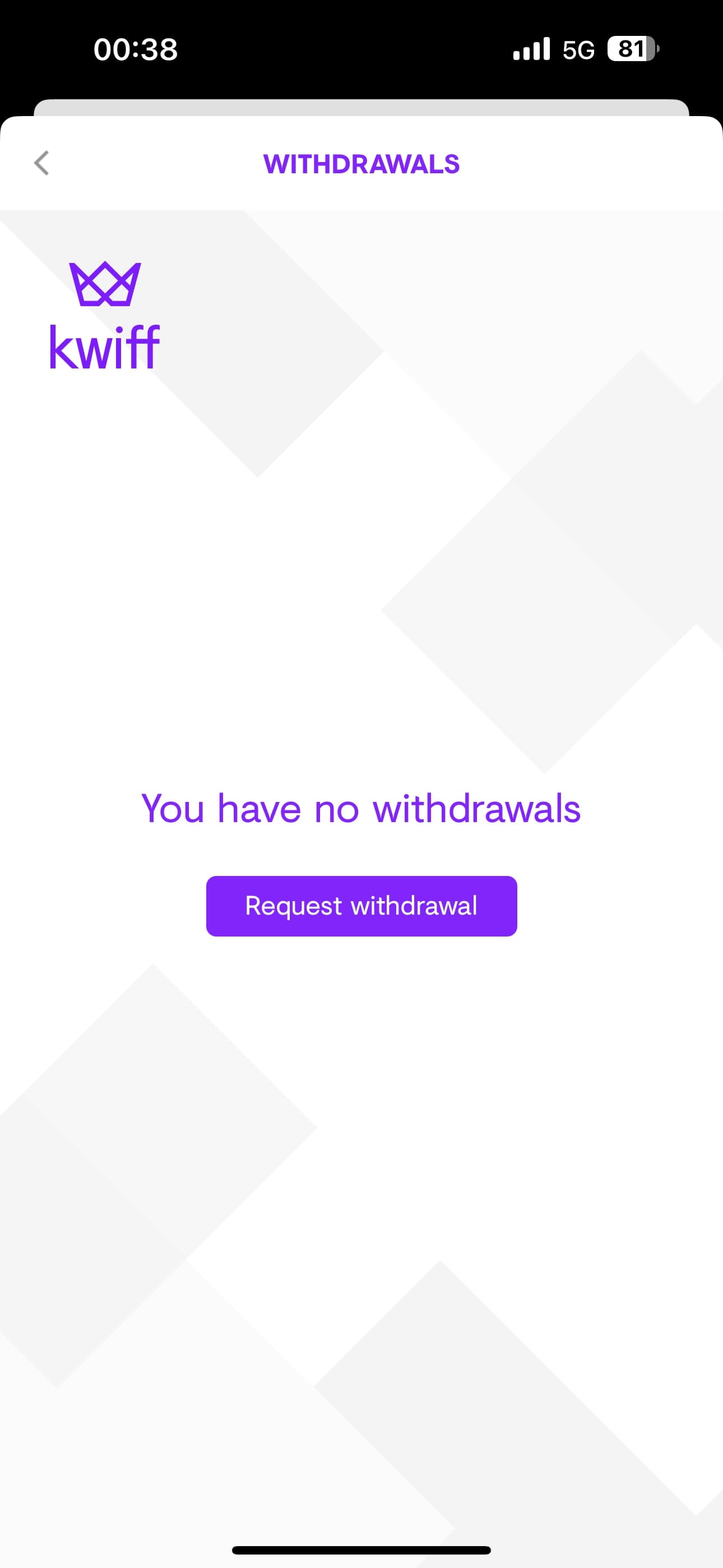 Kwiff withdrawal 2