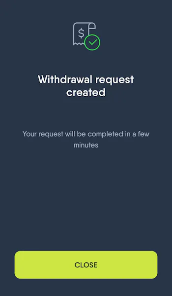 CopyBet withdrawal 3
