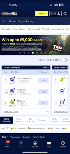 William Hill App Horse Racing