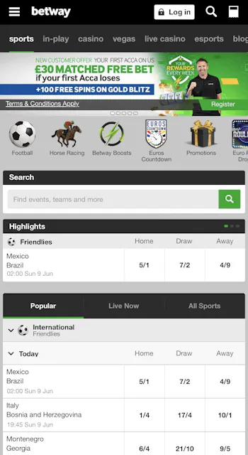Betway registration app 1