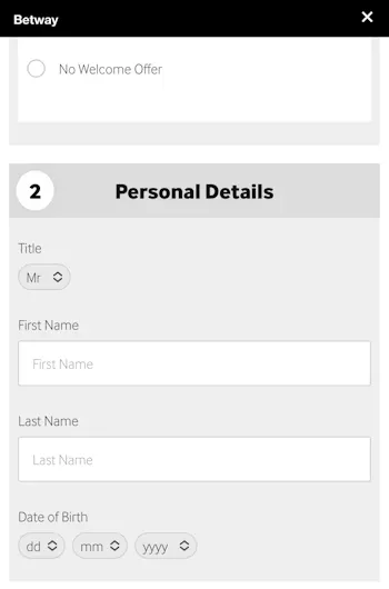Betway registration app 3