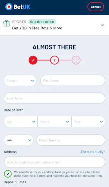 BetUK registration 3