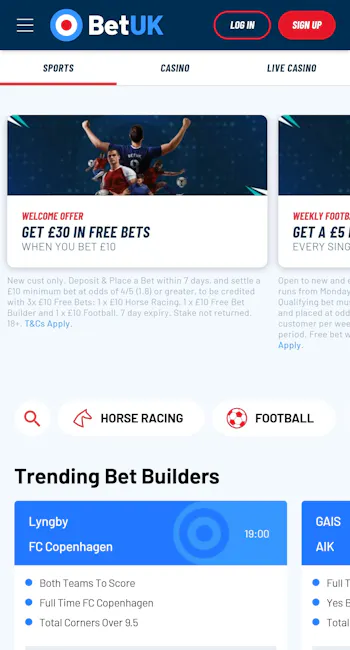 BetUK sportsbook