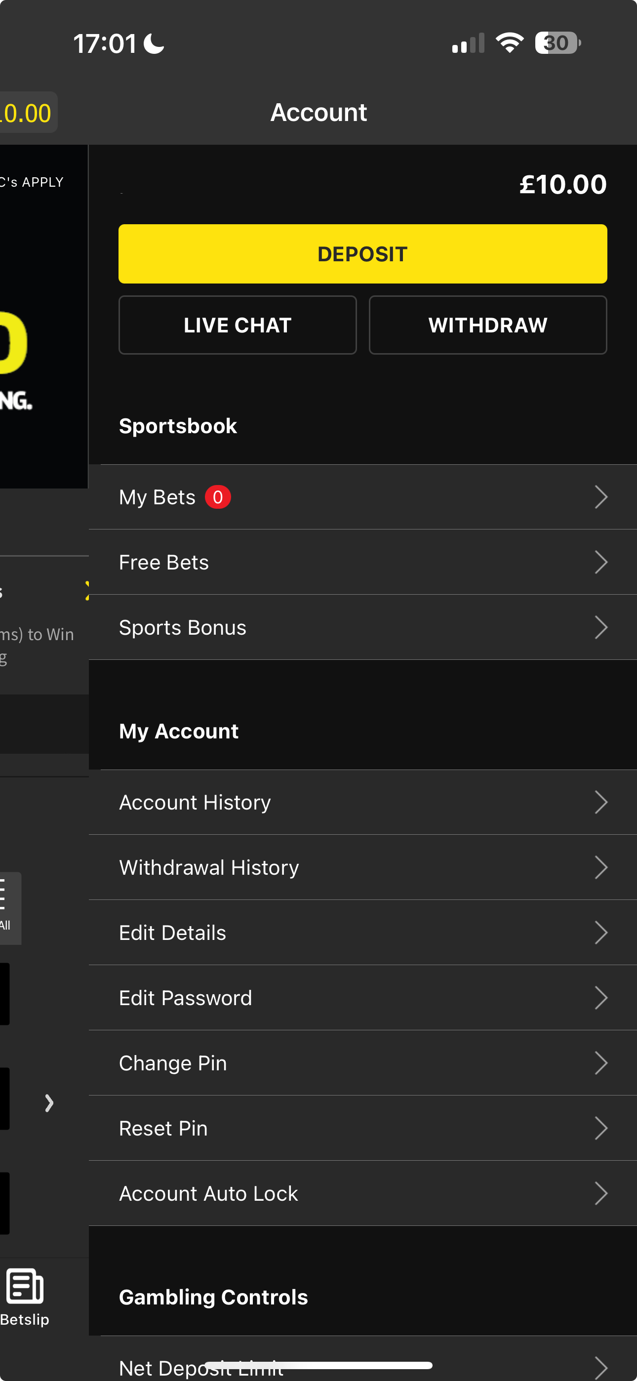 BetGoodwin Withdraw 1