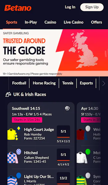 Betano home registration