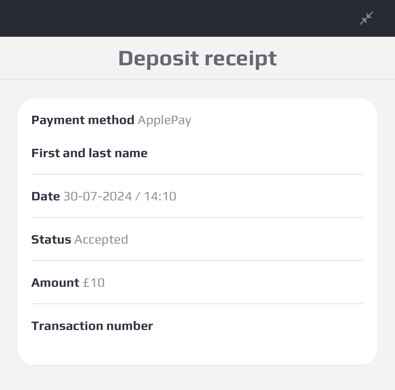 NetBet Deposit 4 (Confirmation)