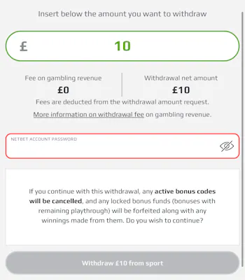 NetBet Withdraw 3