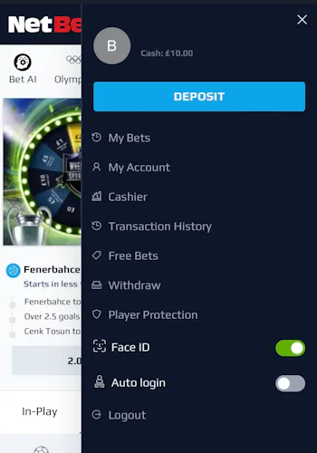 NetBet Withdraw 1