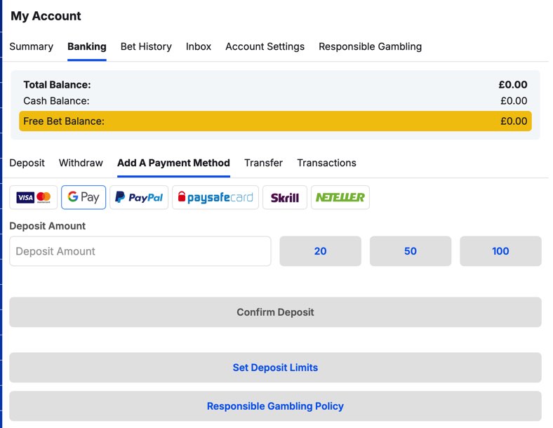 BoyleSports Google Pay, Neteller and Skrill