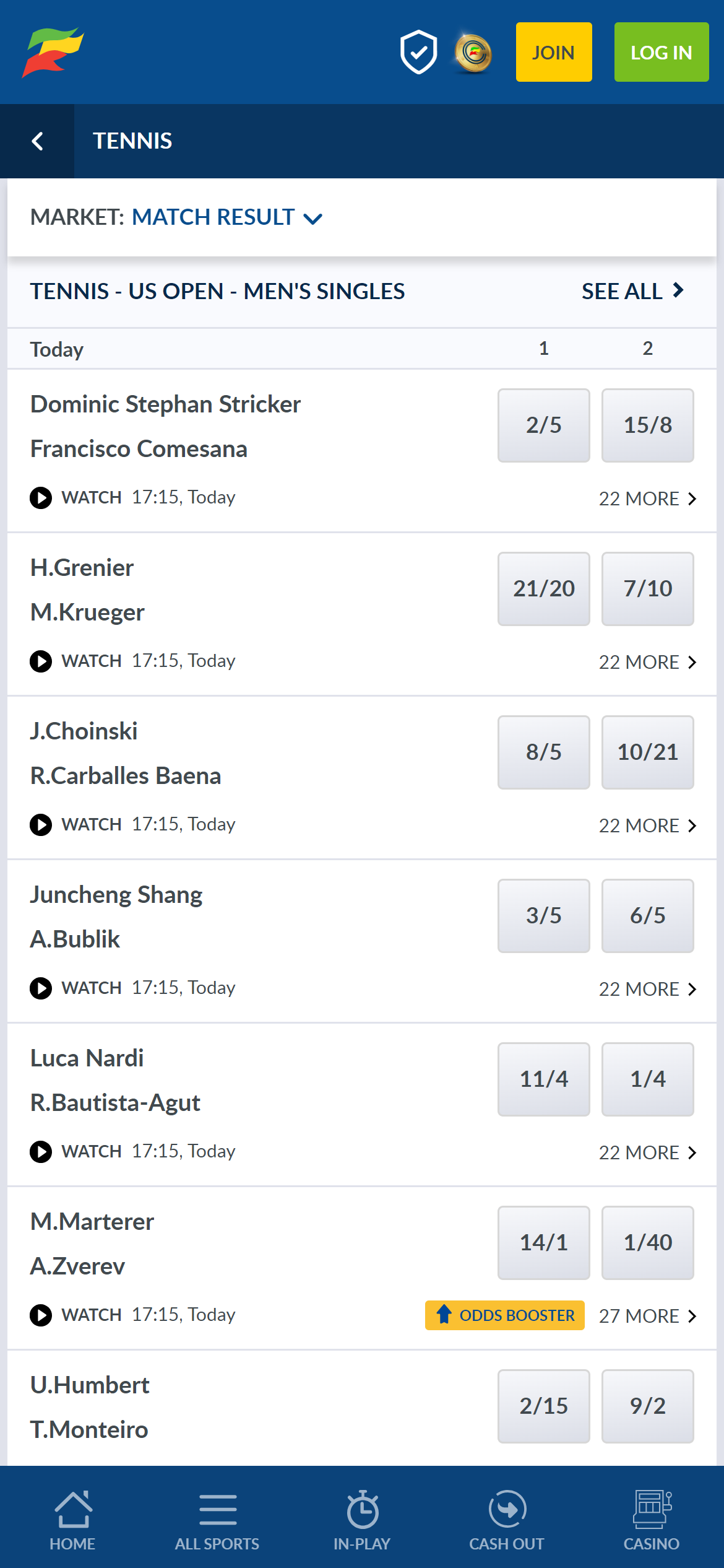 Coral tennis streaming