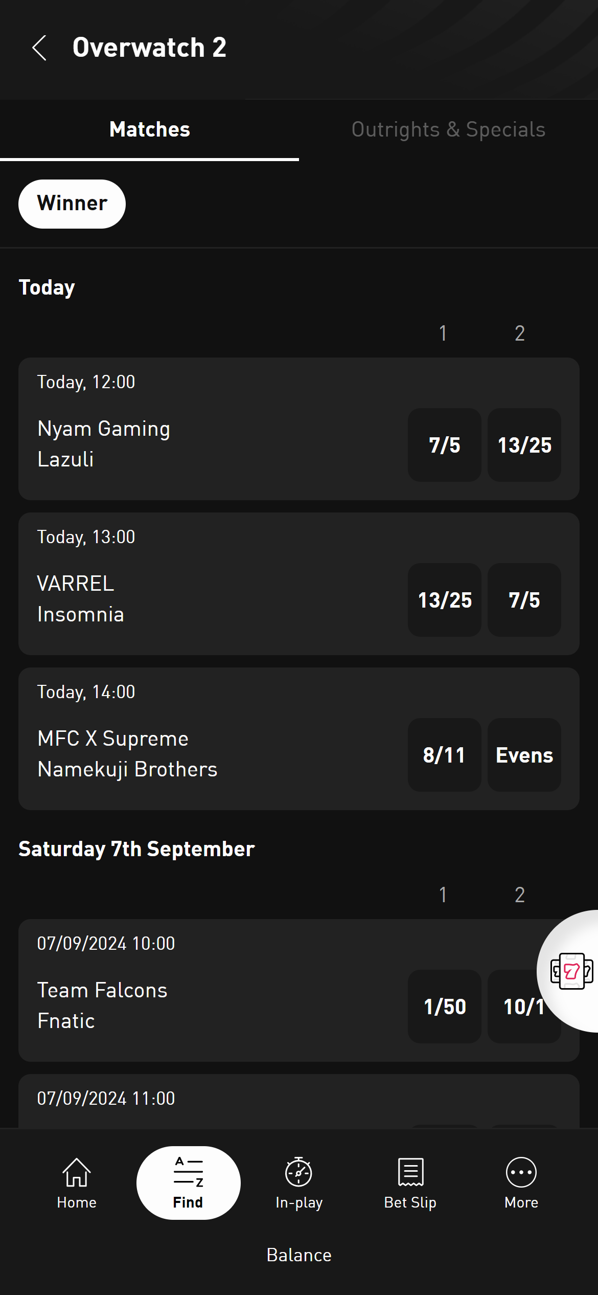 LiveScore Bet Overwatch