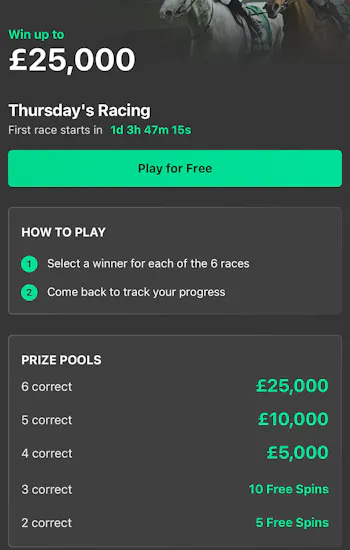 Bet365 6 Horse Challenge 5
