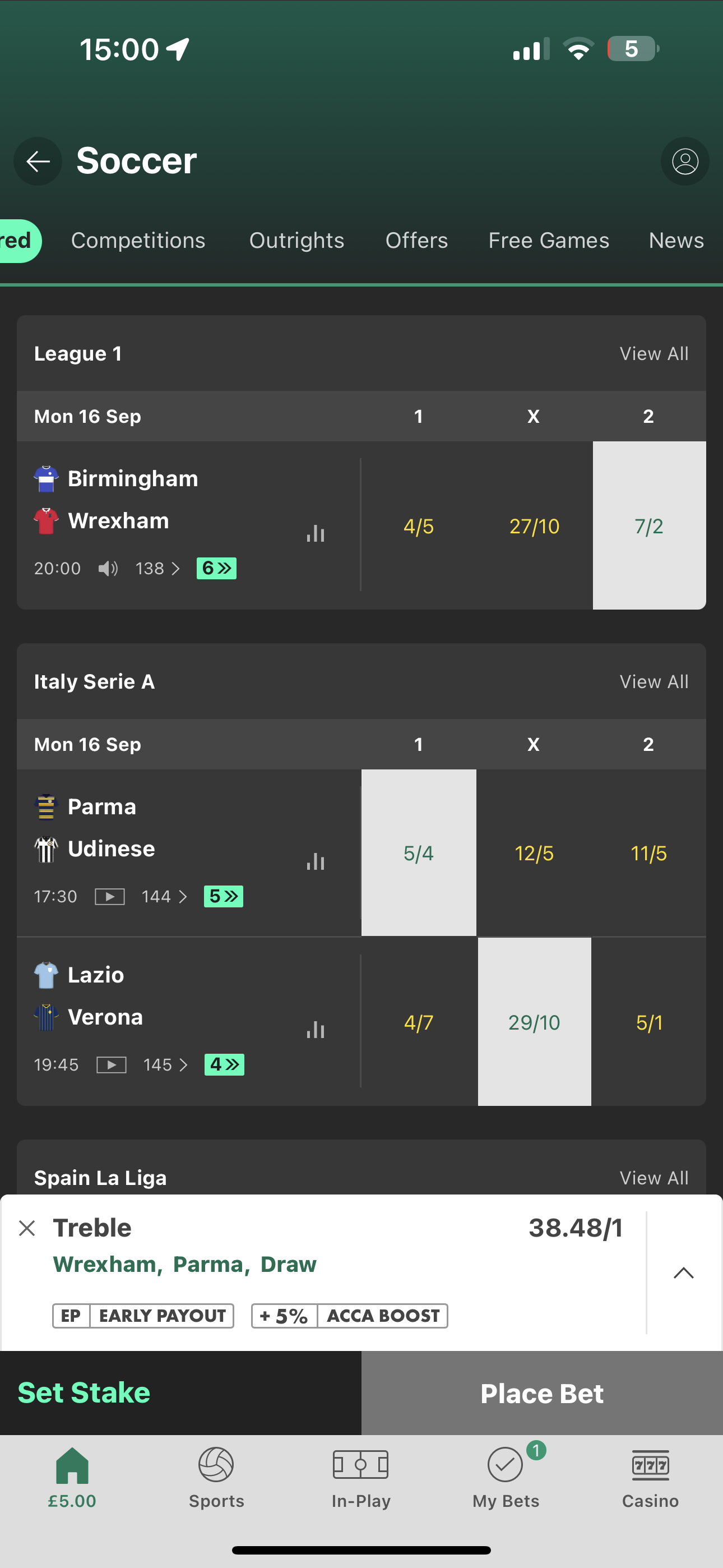 Bet365 Early Payout 2