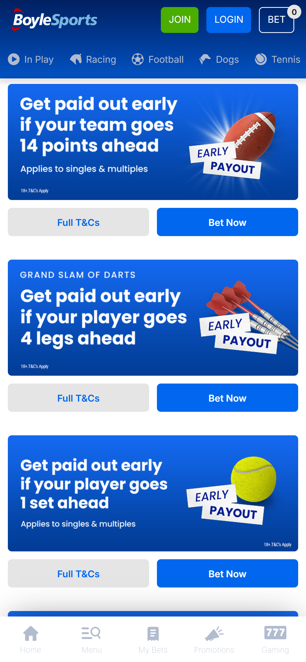 BoyleSports promotions 