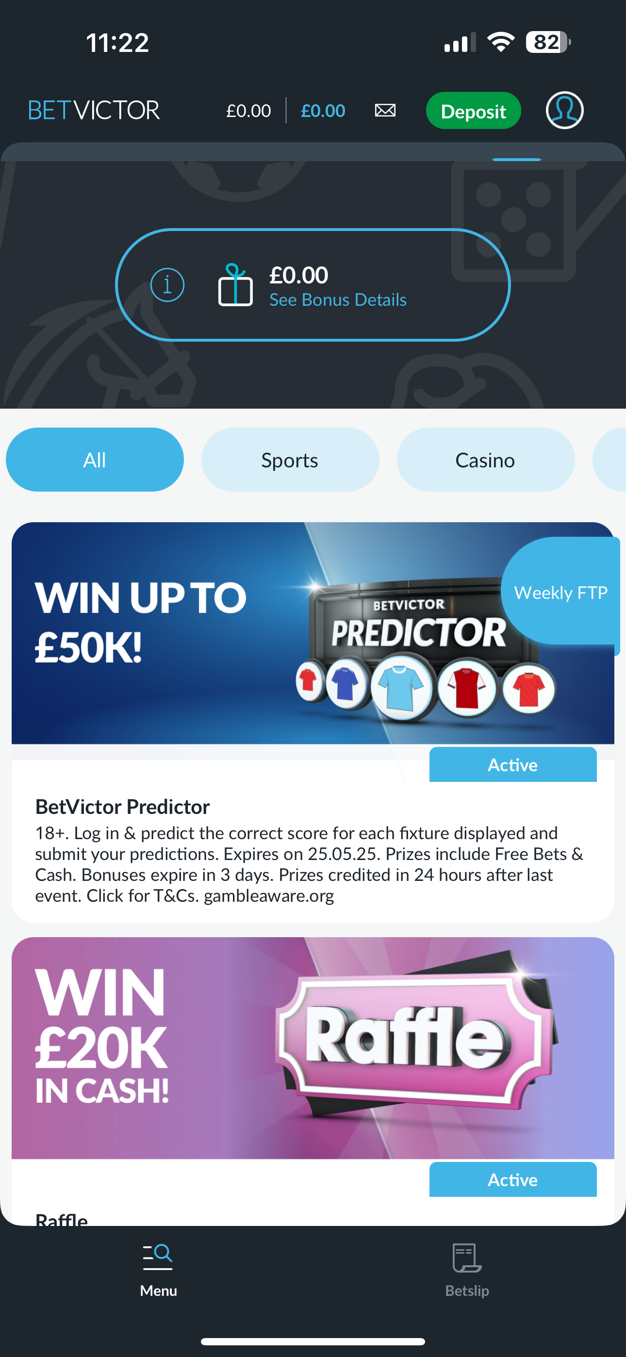 BetVictor Predictor 1 (UK)