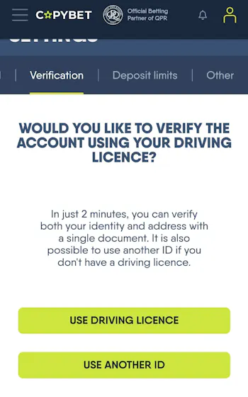 CopyBet Registration 3