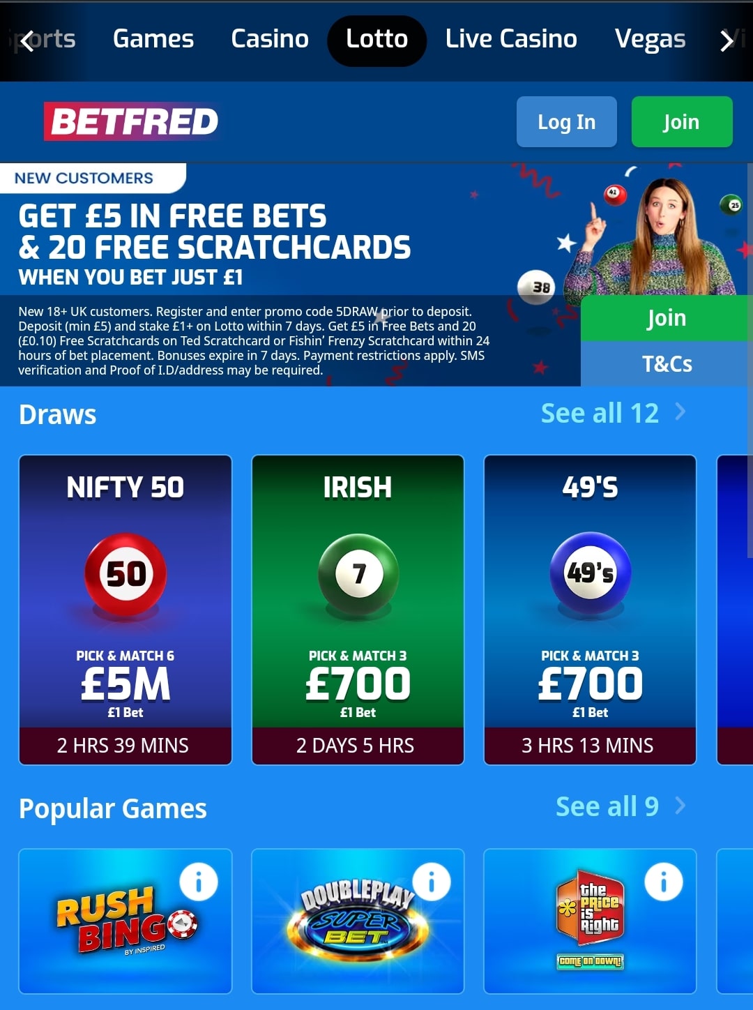 Betfred lotto 