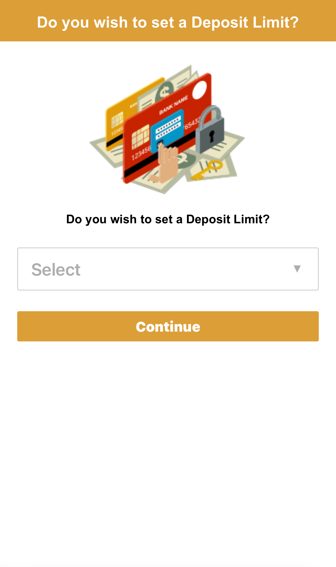 Videoslots registration Step 4 - Deposit Limits