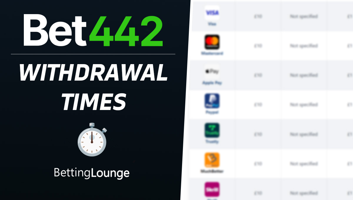 bet442 withdrawal time