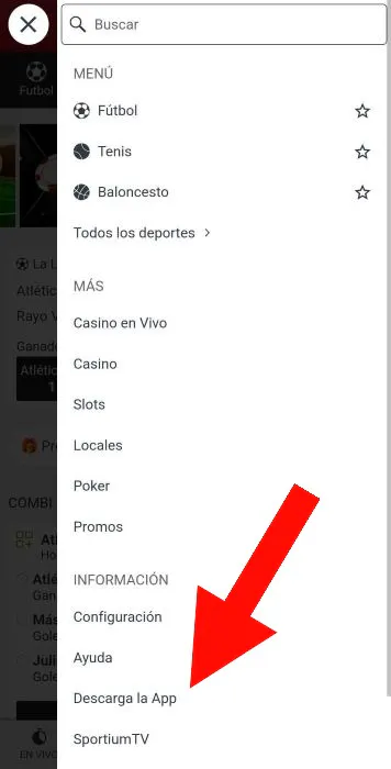 Sportium descargar app
