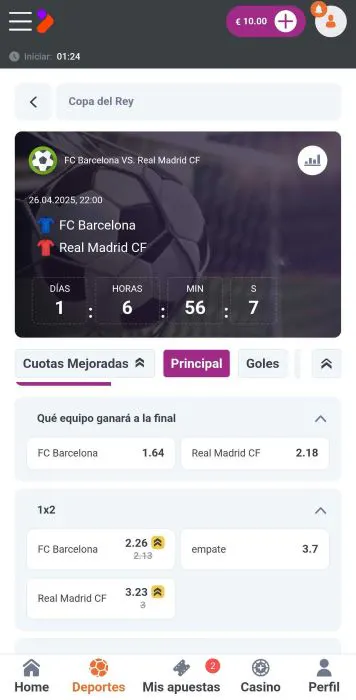 Tonybet España apuestas pagina inicio