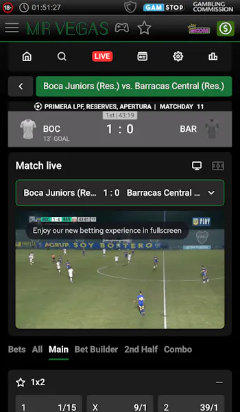 Mr Vegas Live Stream