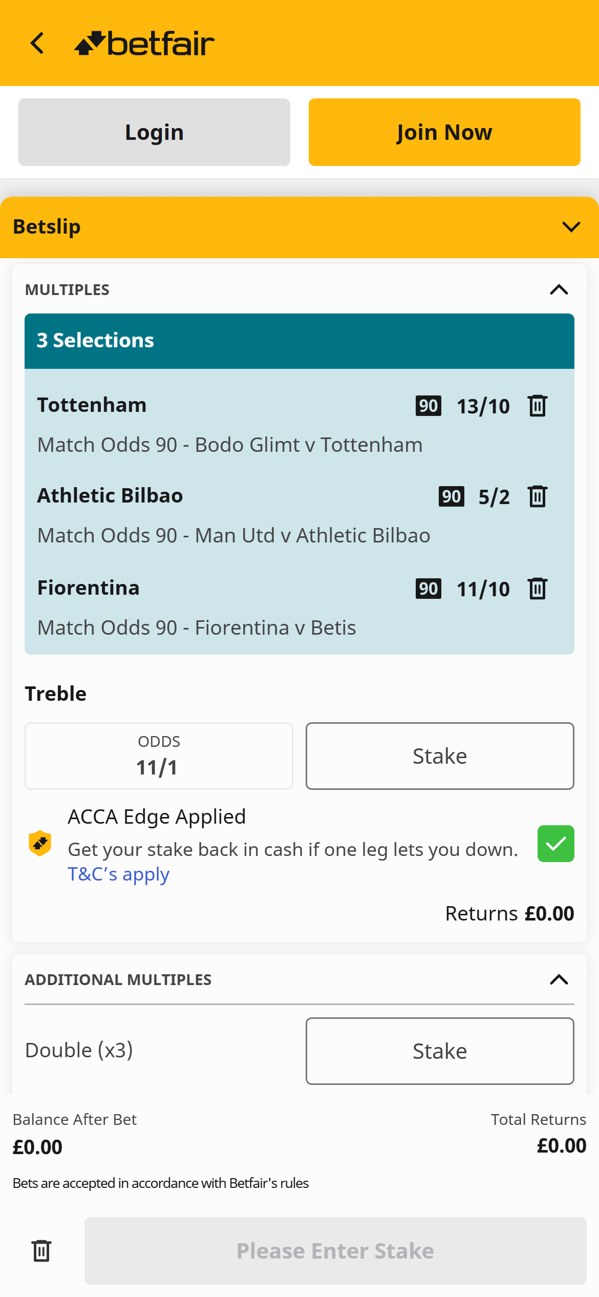 Betfair acca edge 2