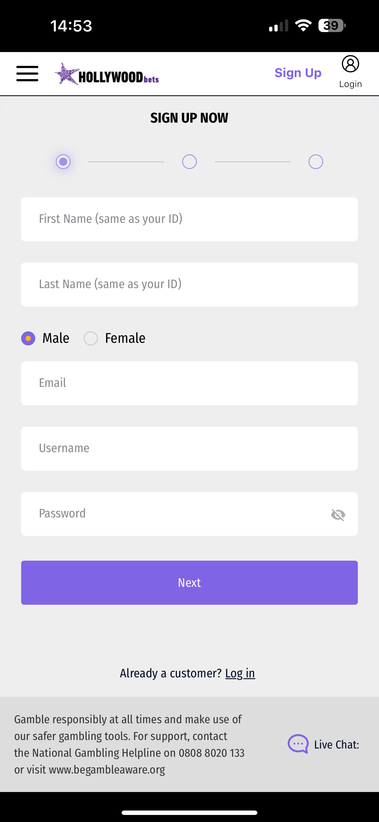 1Hollywoodbets Sign Up 1