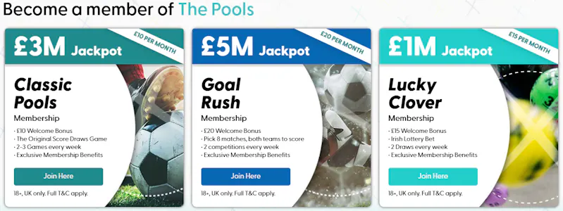 Memberships the pools