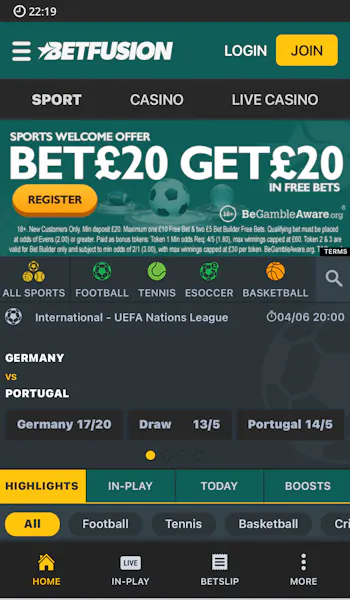 BetFusion Register 1