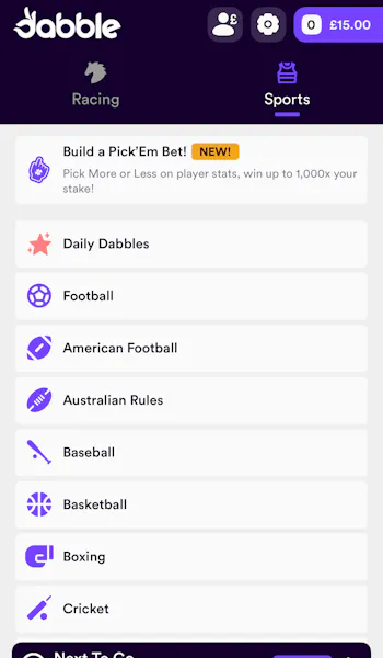 Dabble Sports Summary