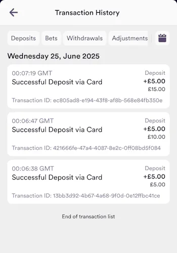 Dabble Triple Deposit