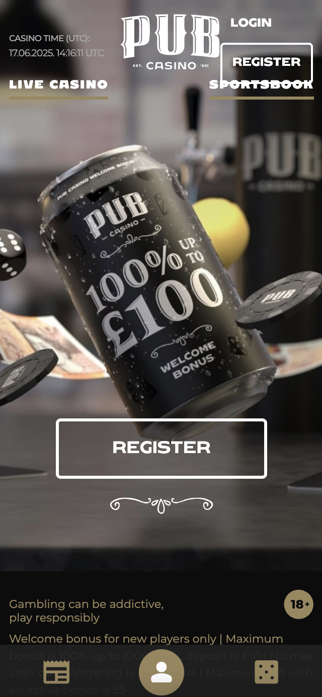 Pub Casino Sign Up 1