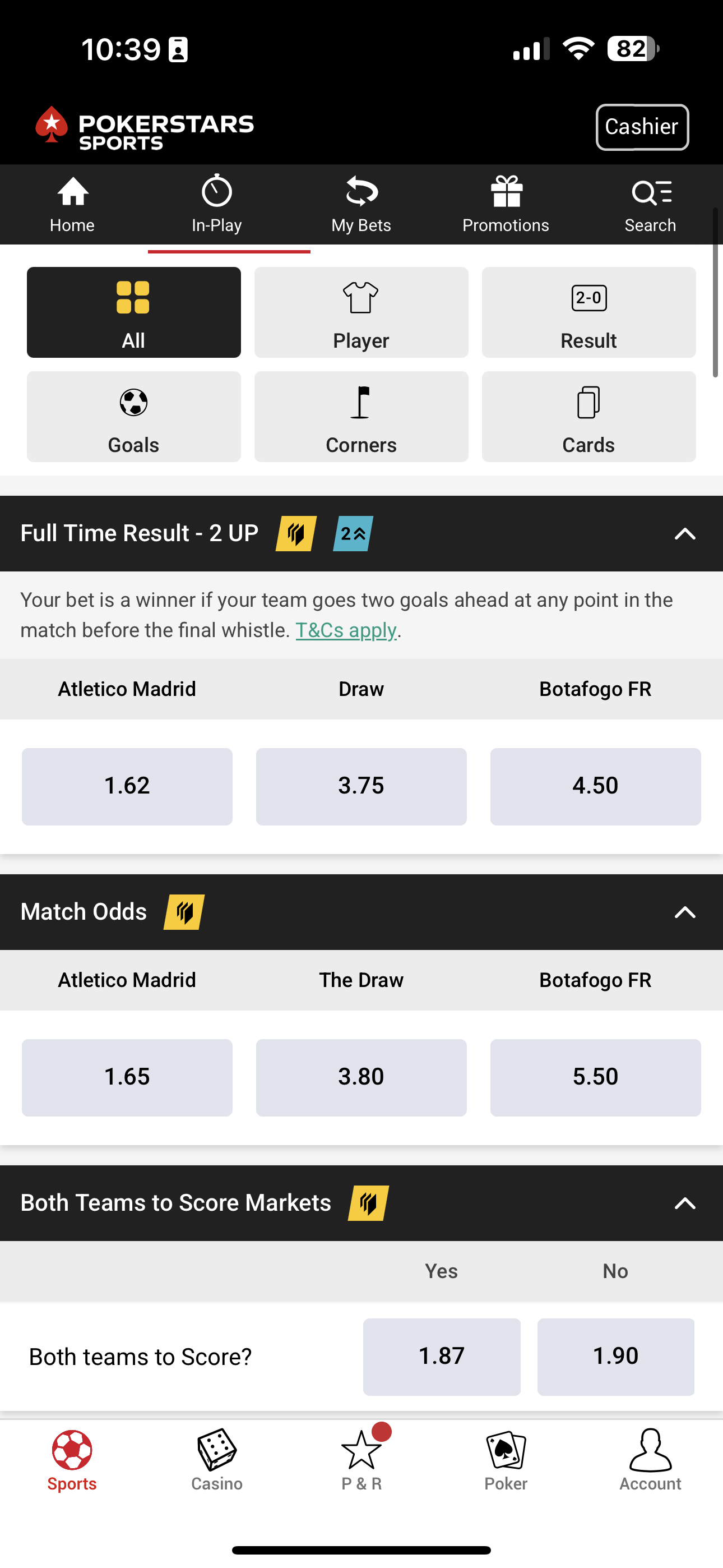 PokerStars Bet Builder