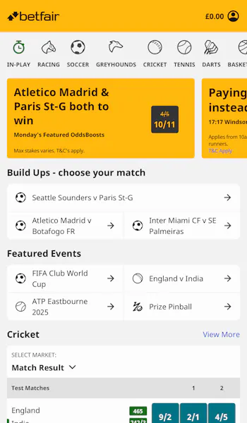 Betfair Home